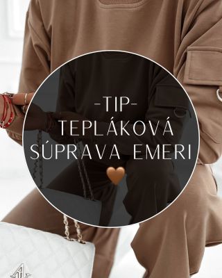 Objav absolútny hit tejto sezóny – tepláková súprava EMERI! 😍 Voľný strih a široké nohavice ti zaručia maximálne pohodlie...